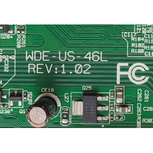 MAIN PARA TV WESTINGHOUSE / NUMERO DE PARTE 60EB41M0MA02P / WDE-US-46L REV:1.02 / 11452343-0004798-60EB41M0M02P / PANEL LK400D3HA14 / MODELO UW40TC1W	